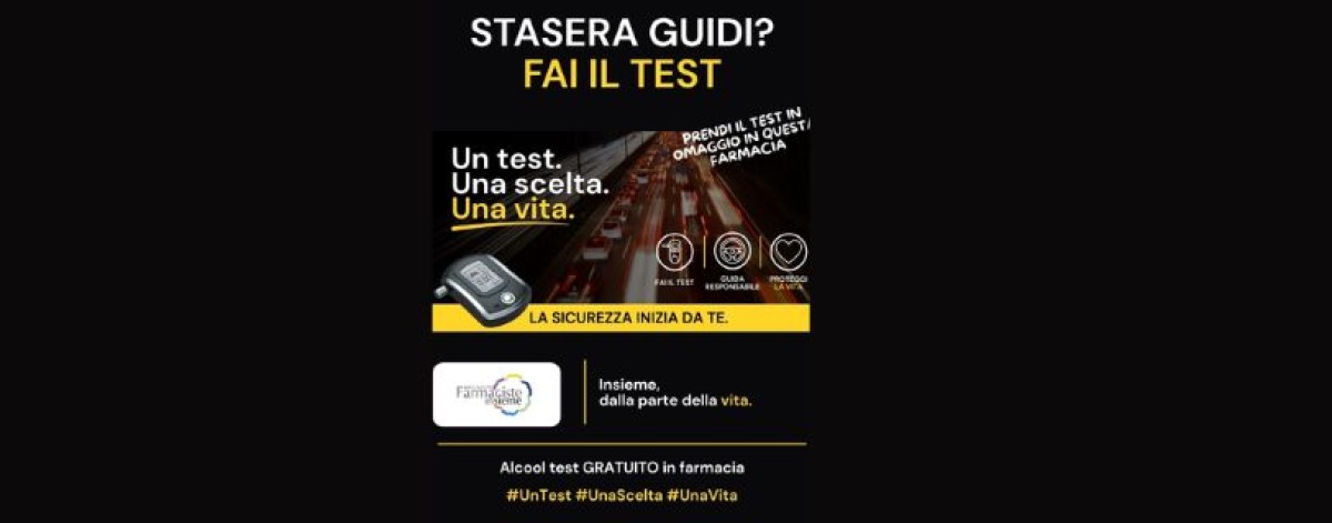 Guida sicura, alcol test gratuiti nelle farmacie: a Napoli progetto pilota di Farmaciste Insieme
